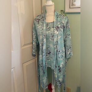 Ambrielle short pajamas and robe NWT size large 3 pieces